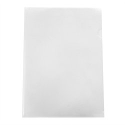 Папка-уголок А4, жесткий пластик 180мкм, белый