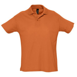 Рубашка-поло, 170г/м2, оранжевая