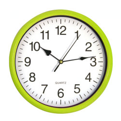 Часы настенные, 240мм, светло-зеленые