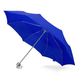 Зонт складной, механический, синий.