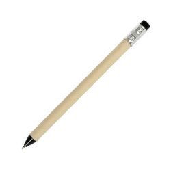 Ручка шариковая в форме карандаша с корпусом из переработанного картона, черный