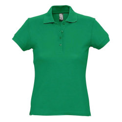 Рубашка-поло женская, 170г/м2, зеленая